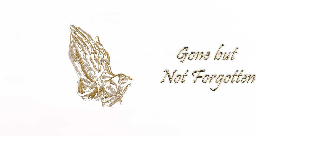 Gold Praying Hands (Gone Not Forgotten) PROOF